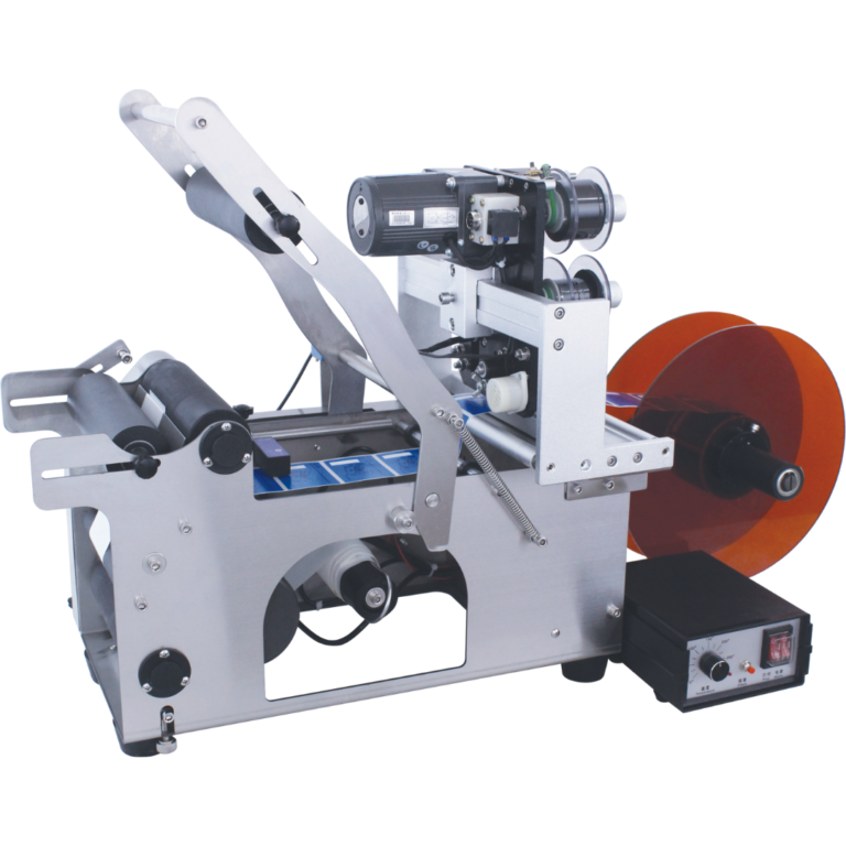 Semi Auto Round Bottle Labelling Machine with coding device