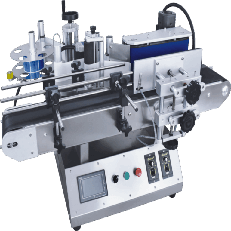 Tabletop Round Bottle Labeling Machine (Linear Type)