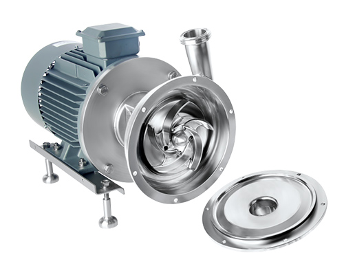 Centrifugal pump with impeller and cover shown