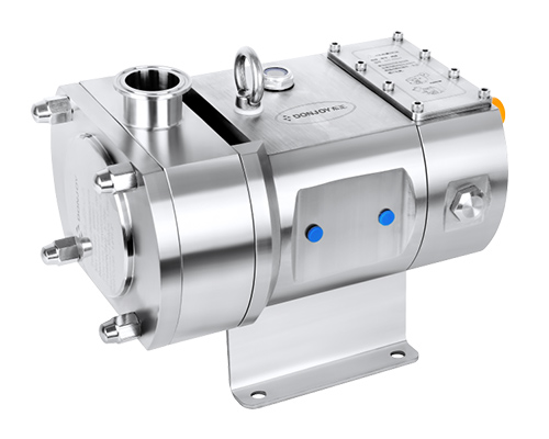 Alternative vertical connection lobe pump